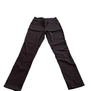 Cleo reversible leopard print pants brown small stretch office business casual